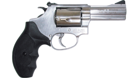 S&W 60 357MAG 3" AS 5-SHOT - SS BLACK RUBBER