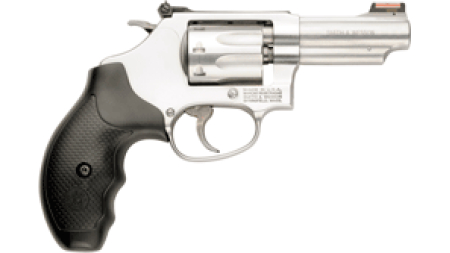 S&W 63 22LR 3" AS 8-SHOT - HI-VIZ STAINLESS RUBBER