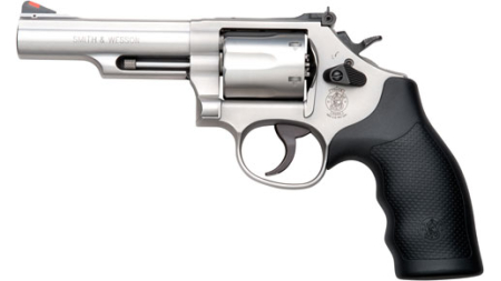S&W 66 357 MAG 4.25" ADJ - 6-SHOT STAINLESS RUBBER