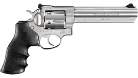 RUGER GP100 357MAG 6" AS - STAINLESS HOGUE MONOGRIP