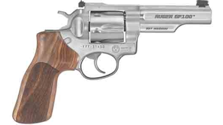 RUGER GP100 357MAG 4.2" ADJ. - MATCH SS HOGUE STIPPLED HRWD