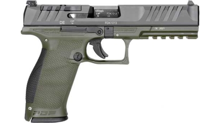 WALTHER PDP OR 9MM 4.5" - 18-SHOT GREEN POLYMER FRAME