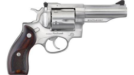 RUGER REDHAWK 45ACP 4.2" - STAINLESS WOOD ADJUSTABE