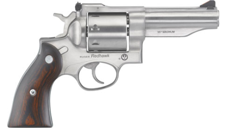 RUGER REDHAWK 357MAG 4.20" AS - STAINLESS WOOD 8-SHOT