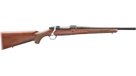 RUGER HAWKEYE HUNTER 308 WIN - 16.6" BLUE WALNUT THREADED