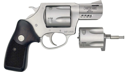 CHARTER ARMS DOUBLE DOG 2.2" - 9MM/357 MAG PORTED STAINLESS