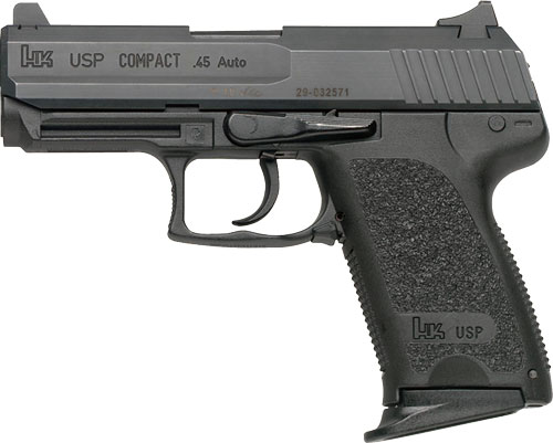 HK USP45 COMPACT V7 DAO 45ACP - 3.94" BBL 2-8RD BLACK