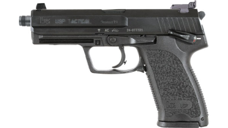 HK USP9 TACTICAL V1 9MM - 4.86" BBL 2-15RD BLACK