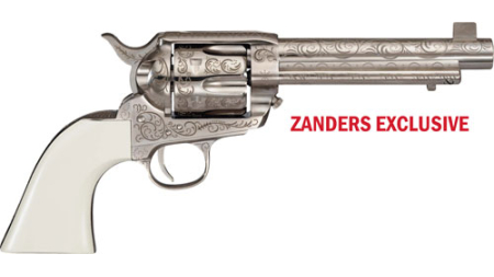 CIMARRON BAT MASTERSON 357MAG - PW FS 5.5" ENGRAVED NICKEL