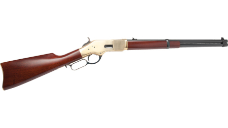 CIMARRON 1866 YELLOWBOY 22LR - 19" BRASS/BLUED WALNUT