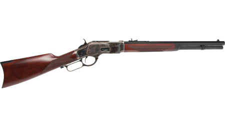 CIMARRON 1873 SADDLE RIFLE - 44/40 WIN 18" CC/BLUED WALNUT