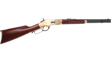 CIMARRON 1866 YELLOWBOY 22LR - 24" OCTAGON BRASS/BLUED WALNUT