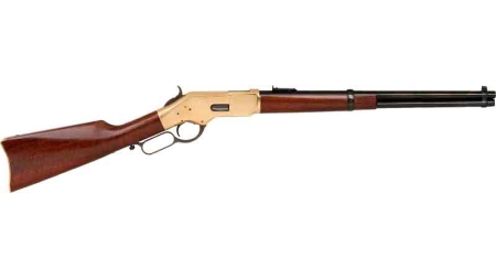 CIMARRON 1866 YELLOWBOY 38SP - 19" SR CARBINE BRASS/BLUED