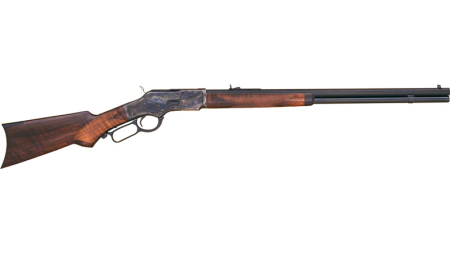 CIMARRON 1873 DELUXE 357/38 - 24" OCTAGON CC/BLUED PG WALNUT