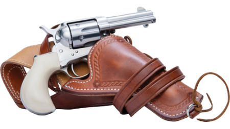 CIMARRON DOC HOLLIDAY SET - 45LC SS W/KNIFE & HOLSTER