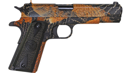 IVER JOHNSON 1911A1 BOA - 45ACP 5" FS 8RD SNAKESKIN