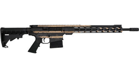 GLFA AR10 RIFLE 308 WIN 18" - NITRIDE BBL DESERT FLAG 10-RDS