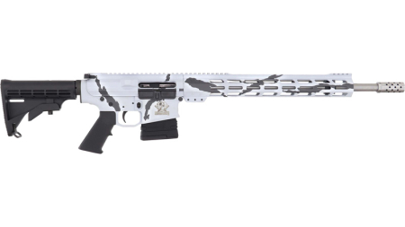 GLFA AR10 RIFLE 6.5CM 20" S/S - BBL 10-SHOT PURSUIT SNOW CAMO