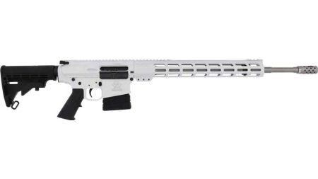 GLFA AR10 RIFLE 6.5CM 20" S/S - BBL 10-SHOT WHITE