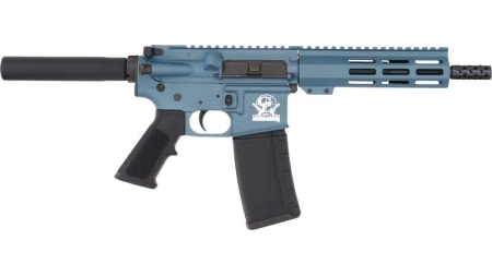 GLFA AR15 PISTOL 223 WYLDE - 7.5" NITRIDE BARREL BLUE
