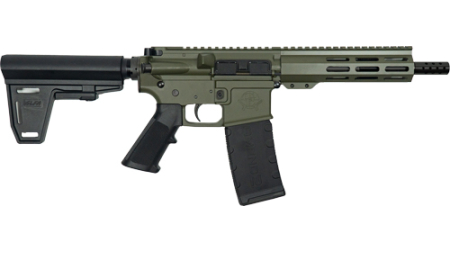 GLFA AR15 PISTOL W/BRACE 223 - WYLDE 7.5" NITRIDE OD GREEN