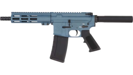 GLFA AR15 PISTOL 223 WYLDE - 7.5" STAINLESS BBL BLUE