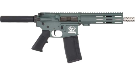 GLFA AR15 PISTOL 223 WYLDE - 7.5" SS. BBL. CHARCOAL GREEN