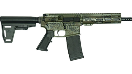 GLFA AR15 PISTOL 223 WYLDE - BUNDLE W/ 5 KNIVES LICHEN GRN