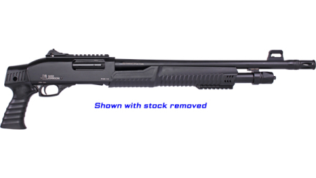 IVER JOHNSON PUMP 12GA 3" 18" - CYL BLUED QD PISTOL GRIP STOCK