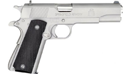SPRINGFIELD MIL-SPEC 1911   45 - ACP 5" 7RD STAINLESS CA COMP