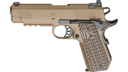 SPRINGFIELD 1911 TRP 45ACP - 4.25" 7RD COYOTE W/CARRY CUT