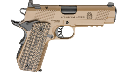 SPRINGFIELD 1911 TRP 9MM AOS - 4.25" 9RD COYOTE BROWN