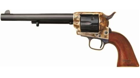CIMARRON 7TH CAVALRY 45LC - FS 7.5" CC/BLUED WALNUT