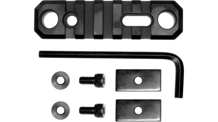 GROVTEC RAIL PUSH BUTTON BASE - STOCK AR 3.1" 5 SLOT ALUM BLK