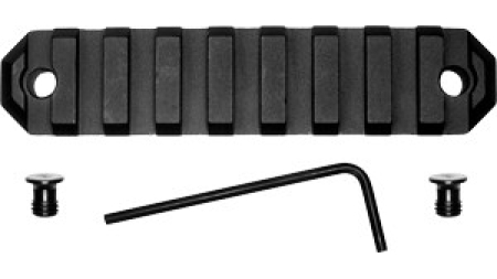GROVTEC RAIL SECTION KEYMOD - 3.8" 9 SLOT ALUMINUM BLACK