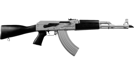ZASTAVA ZPAPM70 RIFLE 7.62X39 - SILVER CERAKOTE 30RD BLK STOCK