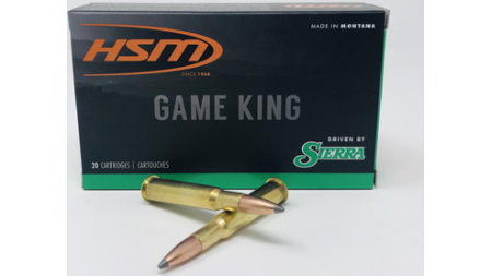HSM 30-40 Krag Ammunition 3040Krag10N 165 Grain SBT GameKing 20 Rounds