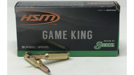 HSM 6.5mm Creedmoor Ammunition 65Creedmoor1N 140 Grain SBT GameKing 20 Rounds