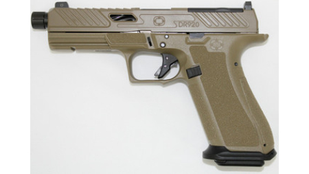 Shadow Systems SS-2022 DR920 Elite 9mm 4.50" 17+1 Flat Dark Earth/Spiral Fluted Barrel Optic Ready