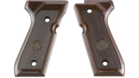 BERETTA 92/96 GRIPS WOOD - WALNUT WITH MEDALLION