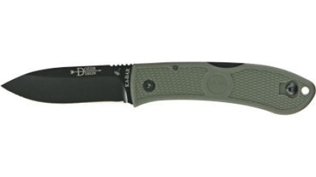 KA-BAR DOZIER FOLDING HUNTER - 3" FOLIAGE GREEN