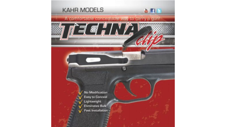 TECHNA CLIP HANDGUN RETENTION - CLIP KAHR RIGHT SIDE