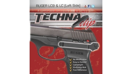 TECHNA CLIP HANDGUN RETENTION - CLIP RUGER LC9/LC380 LEFT