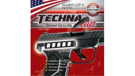 TECHNA CLIP HANDGUN RETENTION - CLIP RUGER LCP II RIGHT SIDE