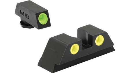 MEPROLIGHT NIGHT SIGHT FIXED - SET GREEN/YELLOW FOR GLOCK