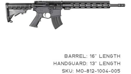 KAK Industry MO-812-1004-005 Complete K15 Rifle 7.62x39mm 16" 20+1 Black