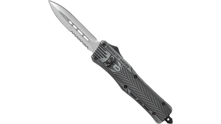 COBRATEC MEDIUM CTK1 OTF - STONEWASH 3" DAGGER SERRATED