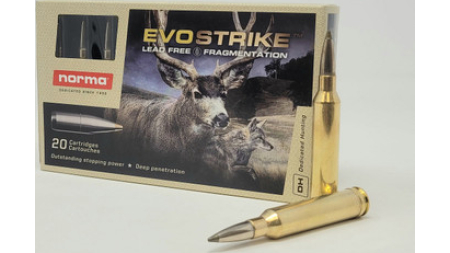 Norma 7mm Rem Magnum Ammunition Evostrike NORMA20171492 127 Grain Lead Free Instant Stop Ballistic Tip 20 Rounds