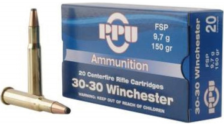 Prvi PPU 30-30 Winchester Ammunition PP30301 150 Grain Flat Soft Point 20 Rounds