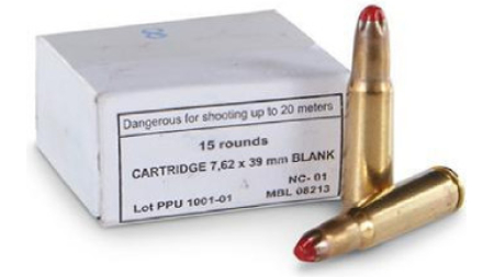 Prvi Partizan 7.62x39mm BLANK Ammunition M-68 15 Rounds